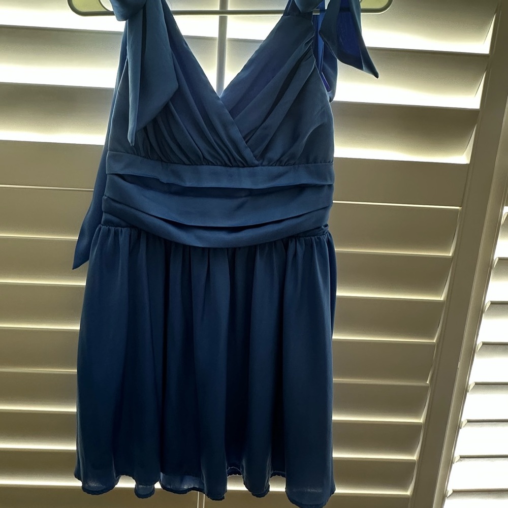 Elegant Blue Women's Dress